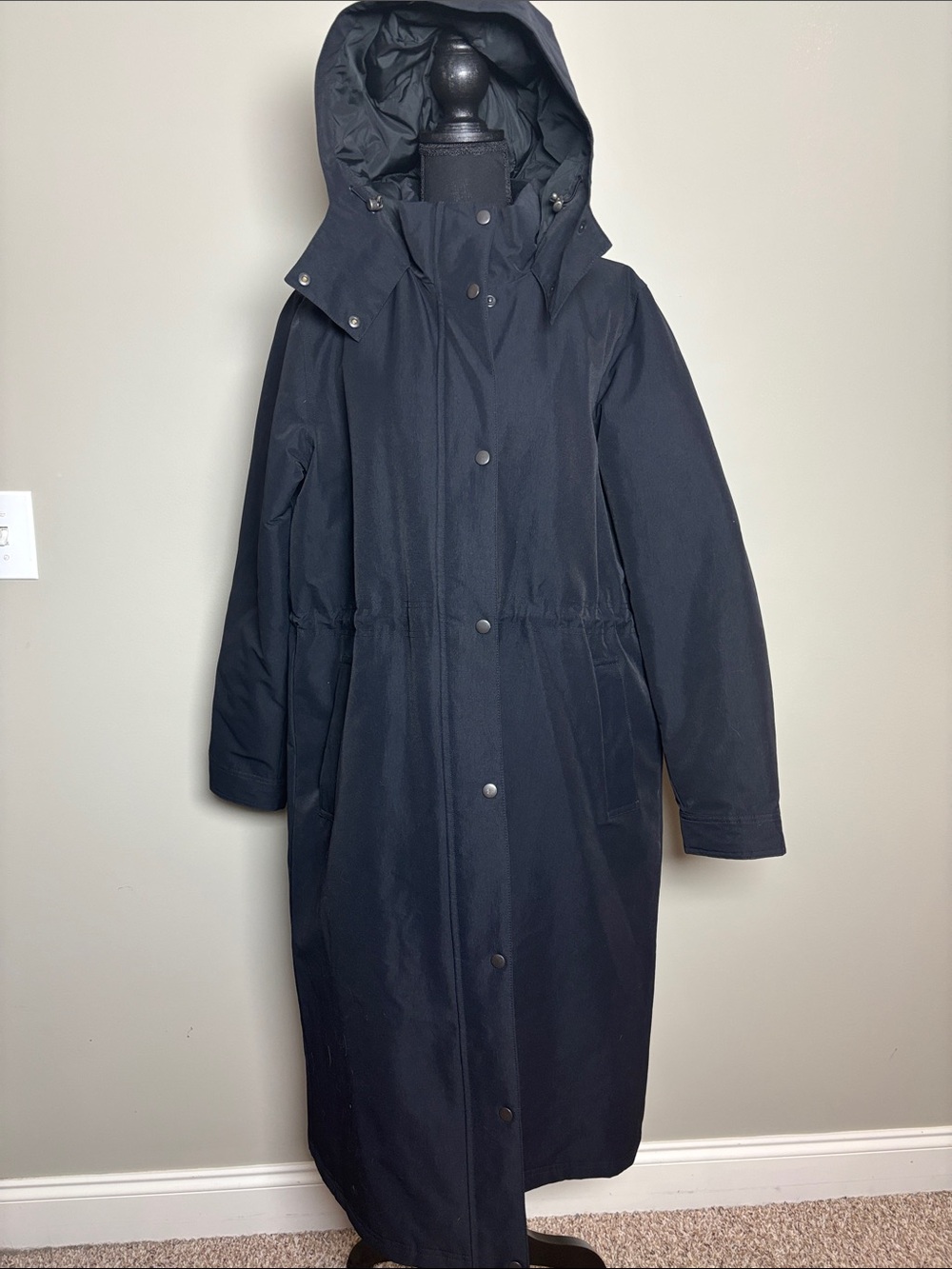 Lands' End Hooded Long Puffer Coat